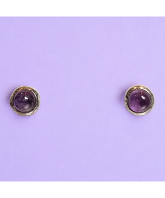 Boucles Améthyste Argent 925