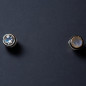Boucles Pierre de lune blanche facettées Argent 925