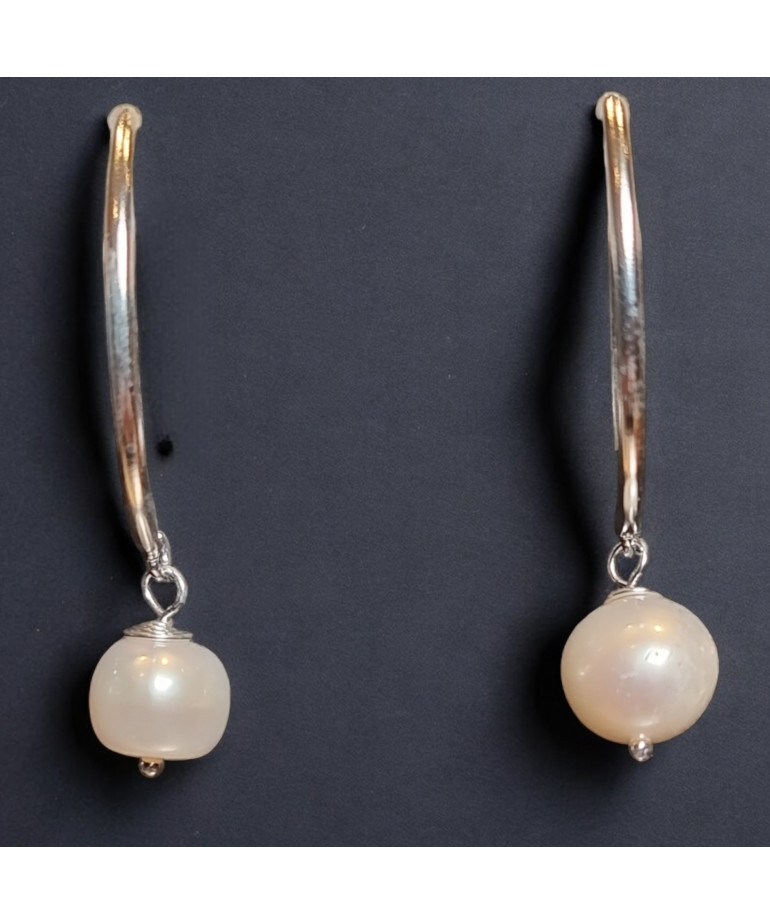 Boucles Perles d'eau douce Argent 925