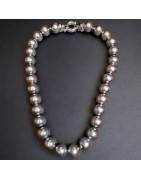 Collier Perles de Verre Fantaisie