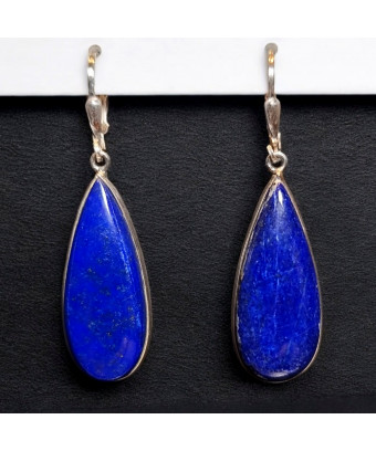 Boucles Lapis-lazuli Gouttes Argent 925