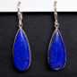 Boucles Lapis-lazuli Gouttes Argent 925
