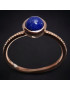 Bague Lapis-lazuli Plaquée or Taille 50