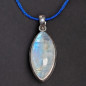 Pendentif Pierre de lune Argent 925 sur cordon réglable