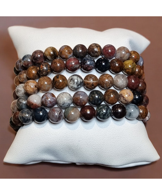 Bracelet Piétersite Pierres rondes (s)