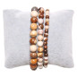 Bracelet Jaspe Brun pierres rondes 6mm Bracelet Jaspe Brun pierres rondes 6mm
