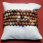 Bracelet Jaspe Brun pierres rondes 6mm Bracelet Jaspe Brun pierres rondes 6mm