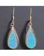 Boucles Opale Harlequin A+ Argent 925