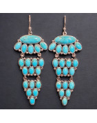 Boucles Turquoise Argent 925