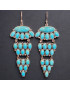 Boucles Turquoise Argent 925