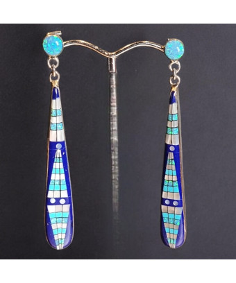 Boucles Opale Turquoise...