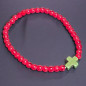 Bracelet Perle de verre de Murano Croix Jaspe Enfant