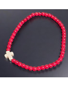 Bracelet Perle de verre de Murano Croix Jaspe