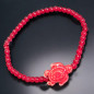 Bracelet Perle de verre de Murano Tortue Céramique rouge
