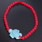 Bracelet Perle de verre de Murano Tortue Céramique bleue Enfant