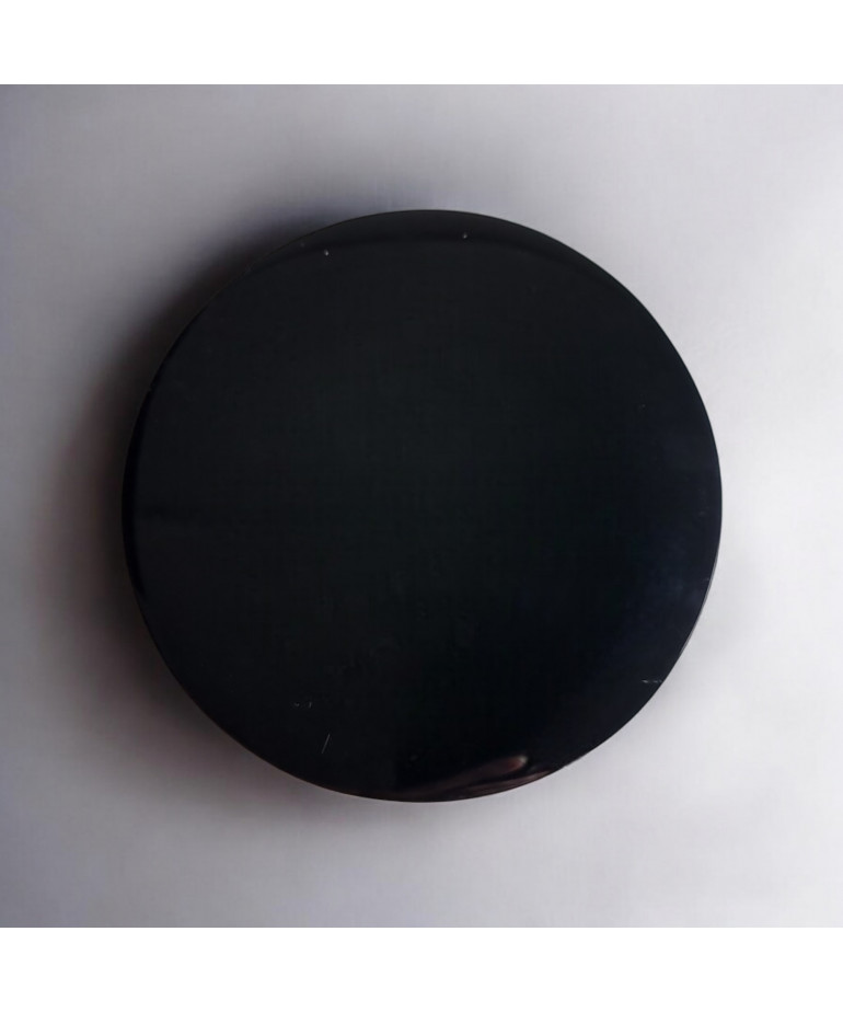 Disque de rechargement Obsidienne noire miroir 15cm