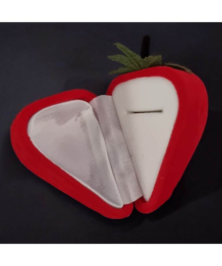 Boîte à bague Fraise