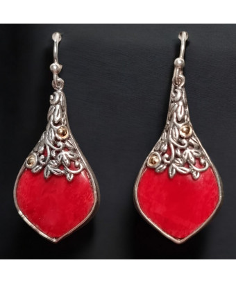 Boucles Corail rouge...