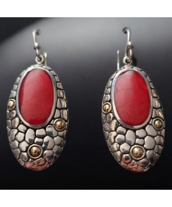 Boucles Corail rouge...