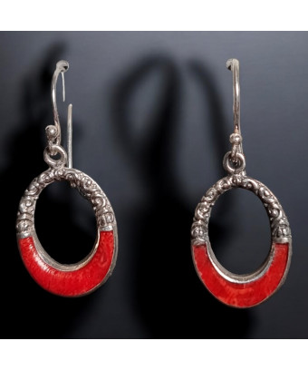 Boucles Corail rouge...