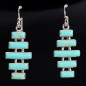 Boucles Turquoise Argent 925