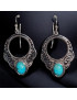 Boucles Turquoise baroque Argent 925