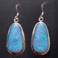 Boucles Opale Harlequin A+ Argent 925