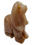 Figurine Onyx multicolore Chien sable