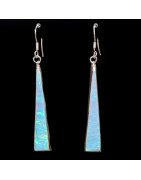 Boucles Opale Harlequin A+ Argent 925