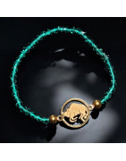 Bracelet Cristal Swarovski Taureau Plaqué or
