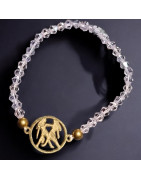 Bracelet Cristal Swarovski Gémeaux Plaqué or