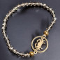 Bracelet Cristal Swarovski Cancer Plaqué or