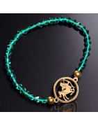 Bracelet Cristal Swarovski Sagittaire Plaqué or