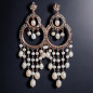 Boucles Perles d'eau douce et Marcassite Argent 925 Plaqué or