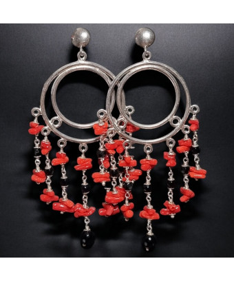 Boucles Corail et Onyx...