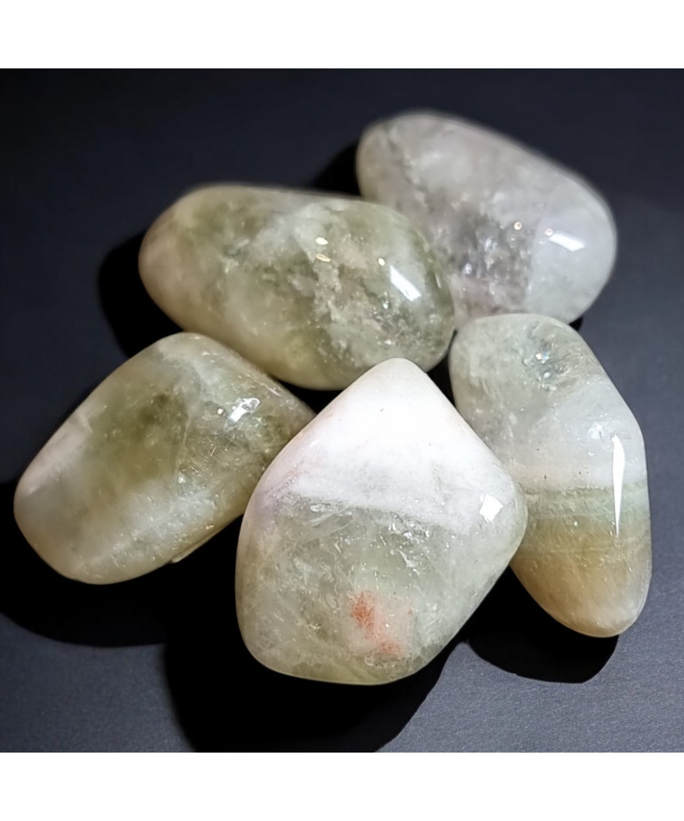 Pierre roulée Prasiolite Quartz vert