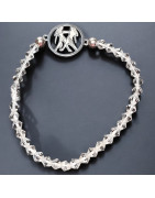 Bracelet Cristal Swarovski Gémeaux acier