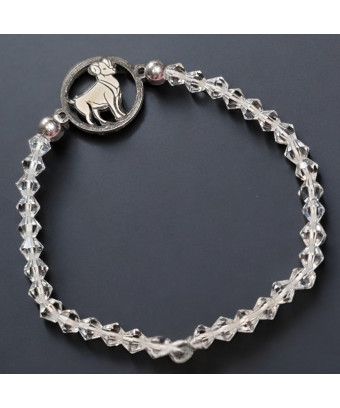 Bracelet Cristal Swarovski Bélier acier