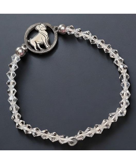 Bracelet Cristal Swarovski Bélier acier