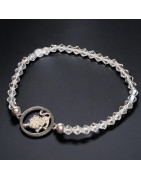 Bracelet Cristal Swarovski Lion acier