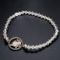 Bracelet Cristal Swarovski Lion acier