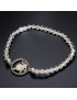 Bracelet Cristal Swarovski Lion acier