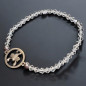 Bracelet Cristal Swarovski Scorpion acier