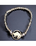 Bracelet Cristal Swarovski Taureau acier