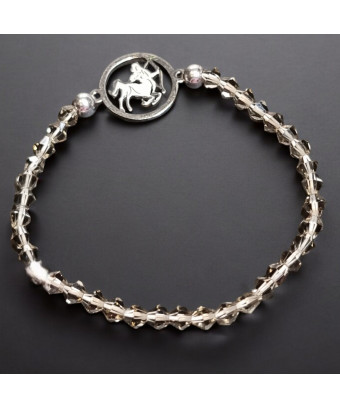Bracelet Cristal Swarovski Sagittaire acier