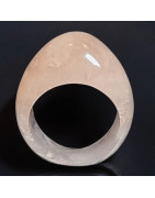 Bague Quartz rose pierre