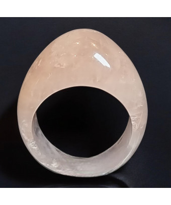 Bague Quartz rose pierre