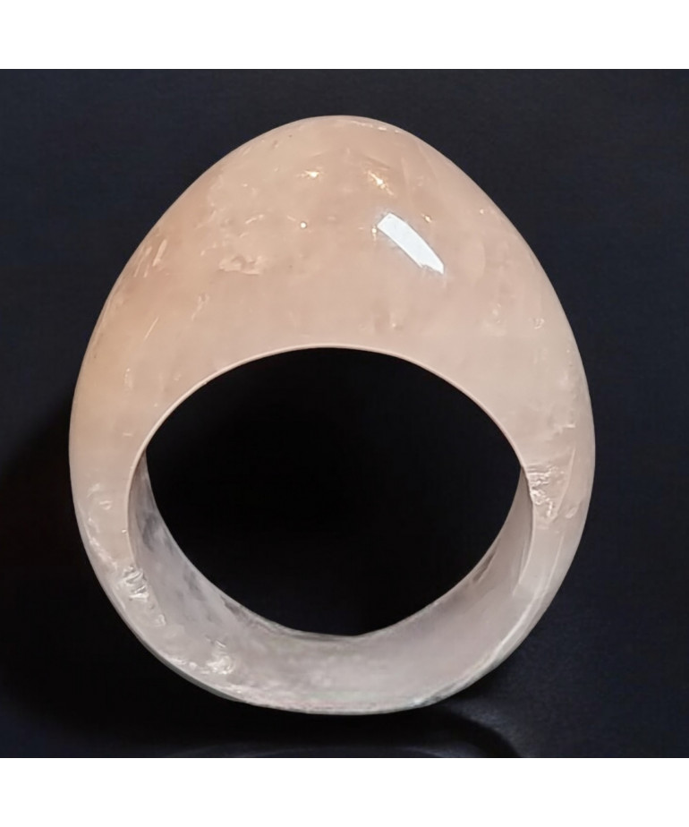 Bague Quartz rose pierre