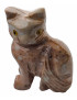Figurine Onyx multicolore Chat beige