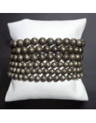 Bracelet Pyrite Pierres Rondes